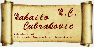 Mahailo Čubraković vizit kartica